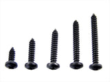 Black Phillips Pan Head Screws #8 x 1/2 to 1-1/2" Qty-125 (56/1993-1996) #2073