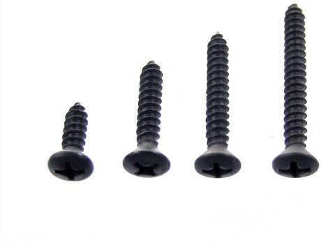 Black #6 Phillips Oval Head Trim Screws 1/2 to 1-1/4 Qty-100 (2002-2005) #2074