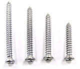 #8 Phillips Oval Head Chrome Screws 1" to 1-3/4" Long #6 Head #2078 (2018-2021)