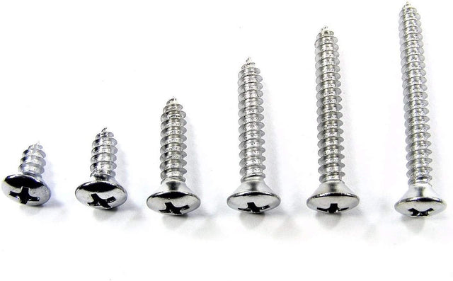 Phillips Oval Head Trim Screws #8 x 3/8 to 1-1/2" Long Qty-150 (2027-2032) #2083