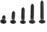 Black #10 Phillips Oval Head Screws 1/2" to 1-1/2 Long Qty 125 (2039-2043) #2089