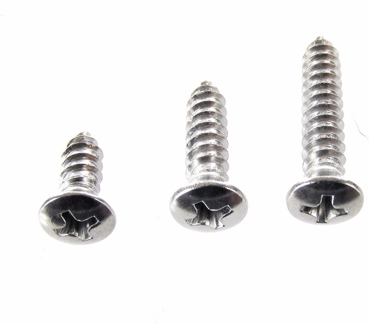 Phillips Oval Head Screws #10 x 1/2 to 1" Long #8 Head Qty-75 #2090 (2044-2046)