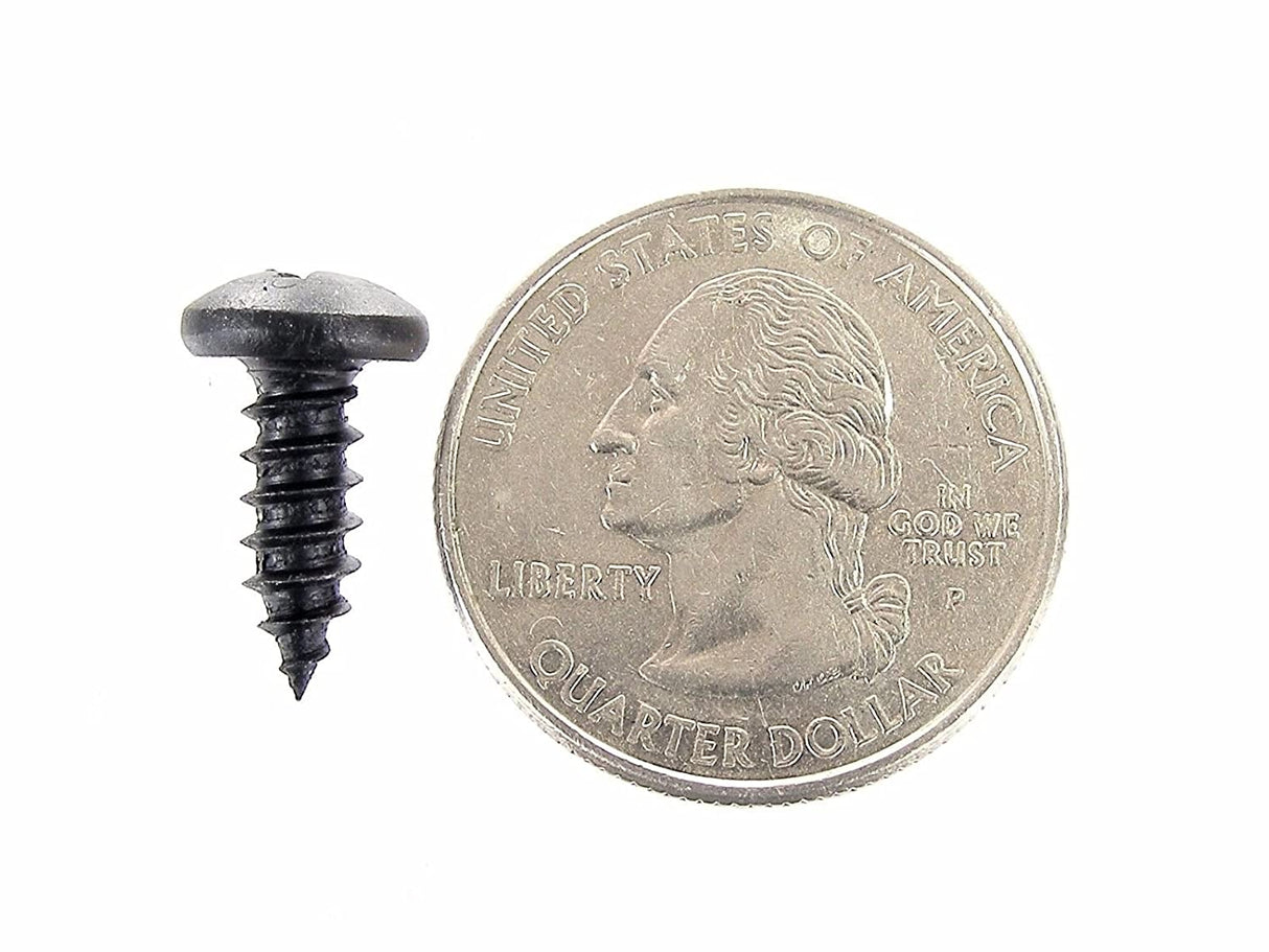 #10 Phillips Pan Head Black Screws- 1/2" to 1-1/2" Long- Qty 125-#2101 (1997-2001)