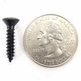 Black #8 Phillips Oval Head Trim Screws 1/2 to 1" Long Qty-75 #2105 (2022-2024)