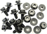 Body Bolts & Barbed Nuts M6-1.0mm x 16mm Long 10mm Hex 10 Ea (1915/1922) #2109