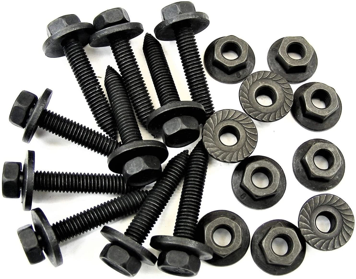 Metric Body Bolts & Nuts M6-1.0 x 35mm 10mm Hex (Qty 10 ea) #2127 (1895/1924)