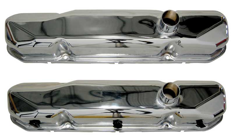 64-65 Mopar Big Block Street Wedge Chrome Valve Covers (Sold as a Pair) #335-1064-BCP