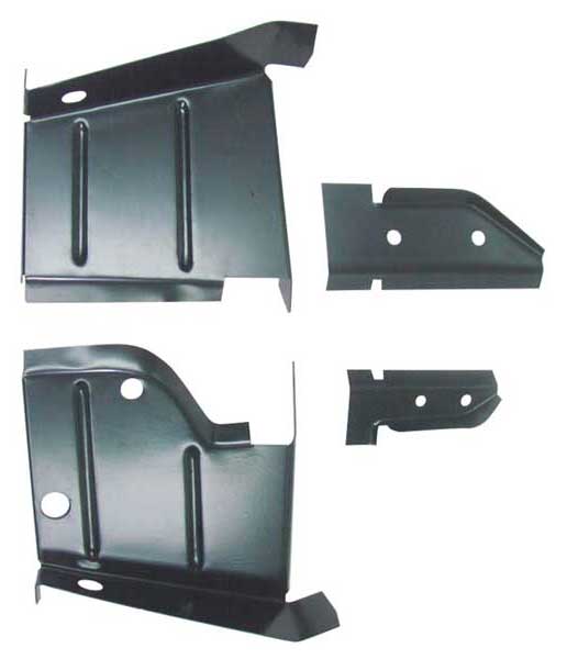 68-70 Mopar B-Body Rocker to Frame Lower Splash Shield Set #437-1468-S