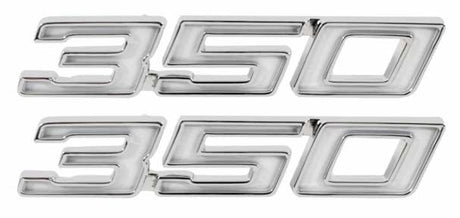 70-72 Chevelle 69-70 Fullsize "350" Fender Emblems (Sold as a Pair) #T-4651