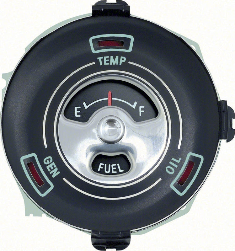 65 Nova Standard Dash Fuel Gauge with Warning Lights #K-5644639