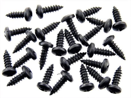 Black #8 x 1/2" Phillips Pan Head Trim Screws (Qty-25) #56