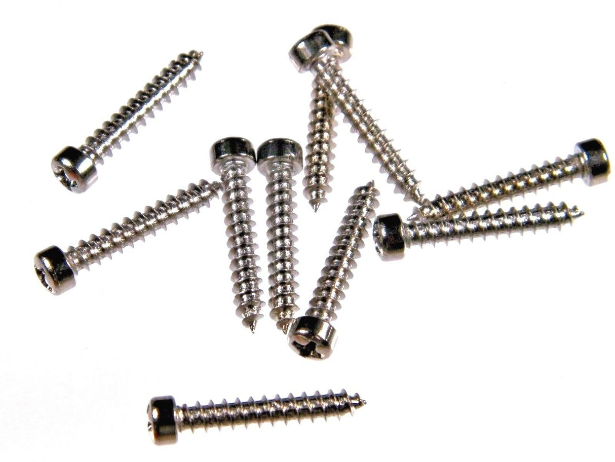 Chrome Dash Trim Screws For Mopar #8 x 1" Fillister (Qty-10) #610