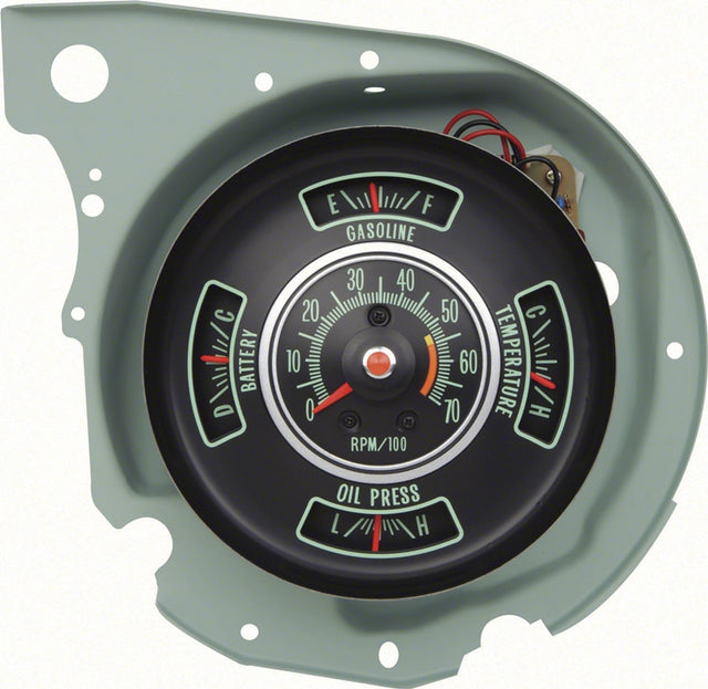 69 Chevelle El Camino Tachometer/Gauge Cluster with 5500 RPM Redline #K-6491313