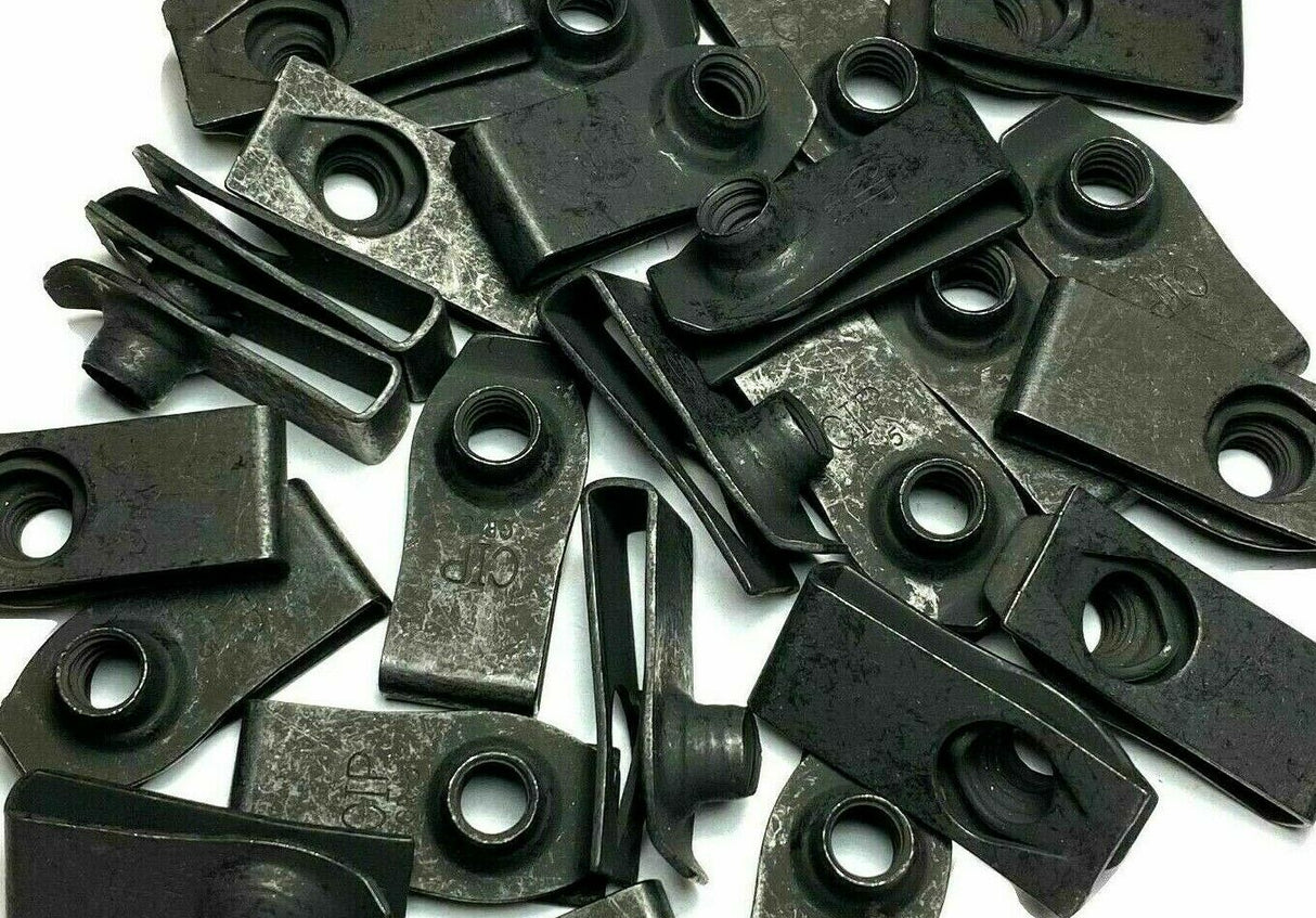 50 Pieces 1/4"-20 Extruded U-Nut Clips LONG STYLE (Qty 50) #864-50