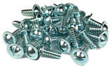 #14 License Plate Screws (1/4 x 5/8") 9/16 Slotted Round Washer Head Qty-25 #884