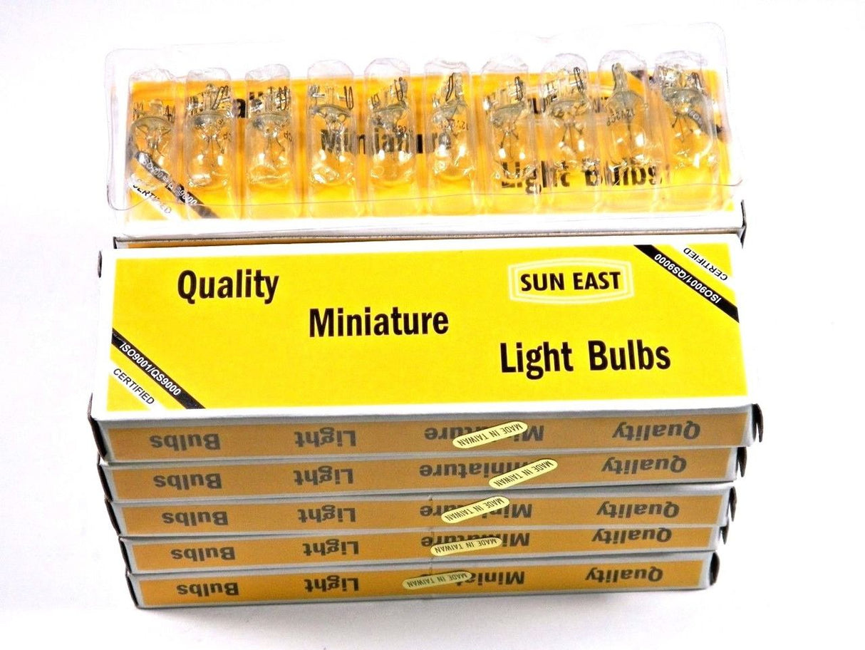 100 Pieces BULK #194 Bulbs Dash Side Marker Miniature Push In 10 Boxes #885