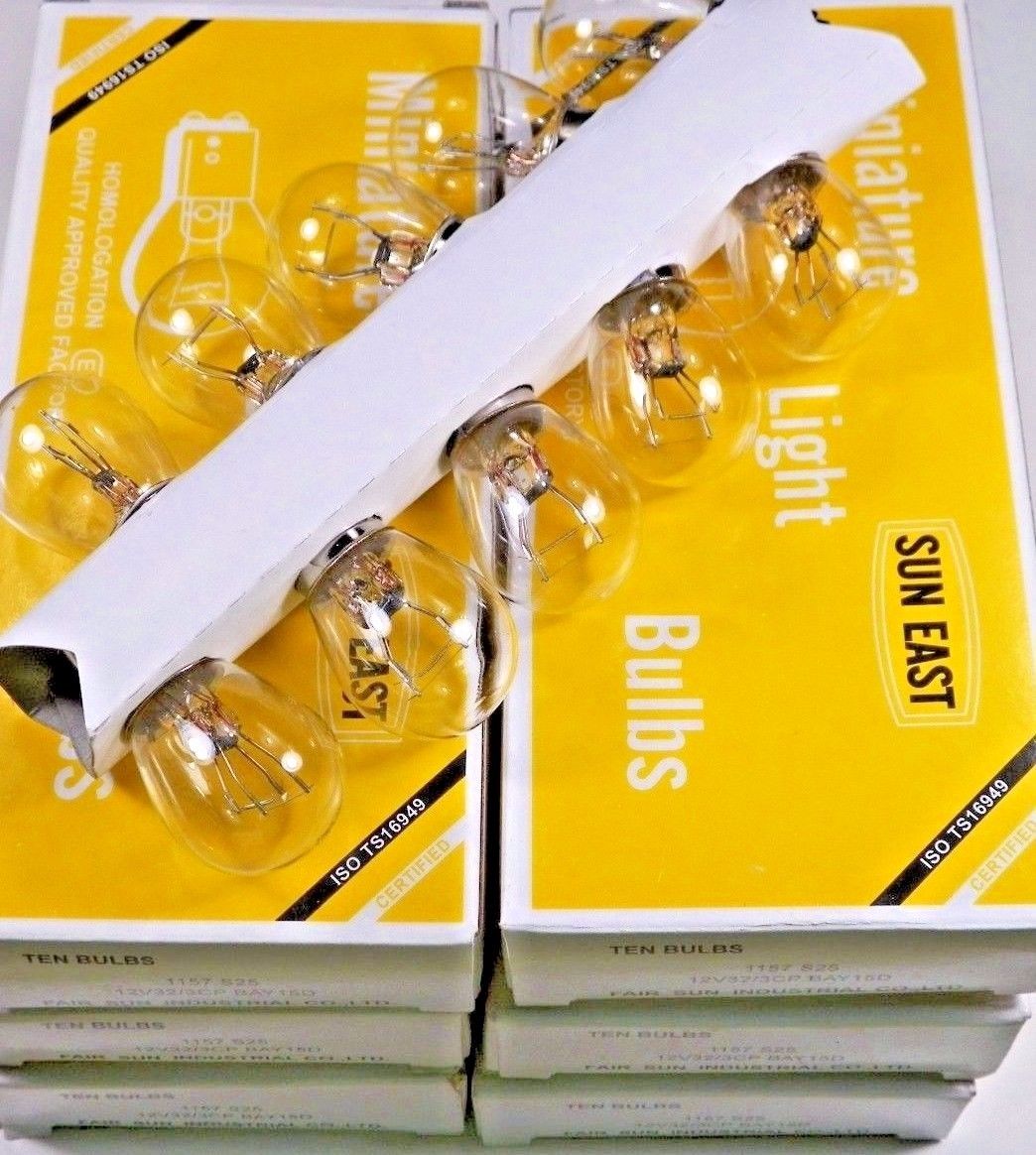 60 Pieces Bulk #1157 Miniature Bulbs Automotive Tail Light Bulbs #887 ...