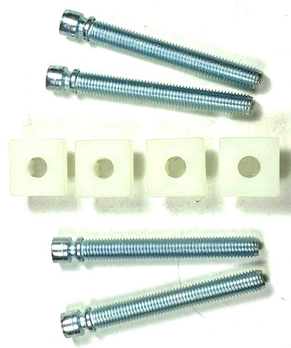 Headlight Adjuster Screws & Nylon Nuts For GM 1/4-28 x 2" Long (Qty-4) #931