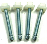 Headlight Adjuster Screws & Nylon Nuts For GM 1/4-28 x 2" Long (Qty-4) #931