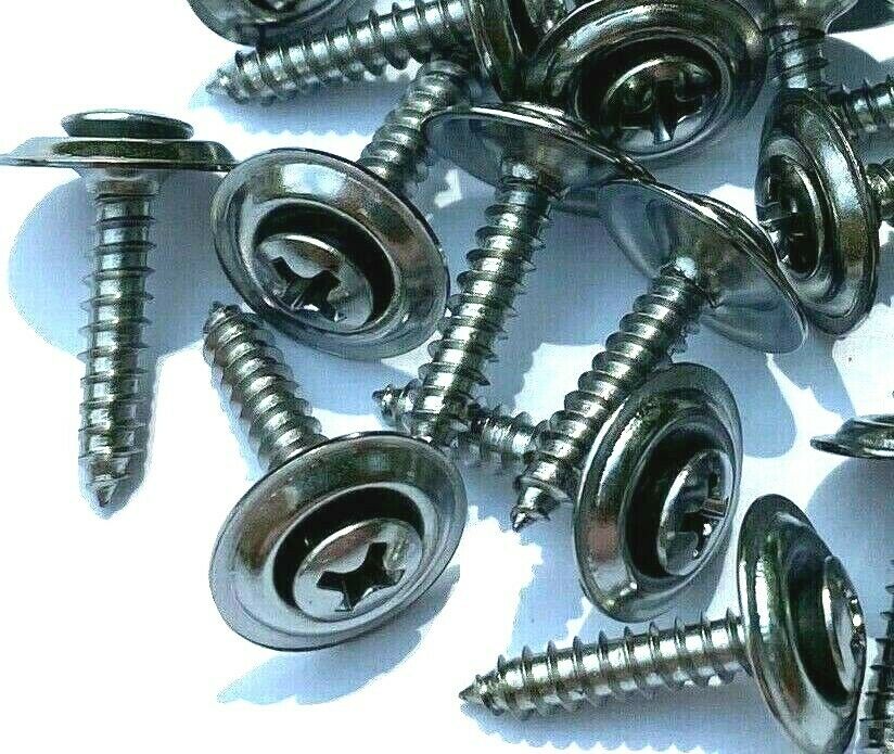 #6 X 3/4" Chrome Trim Screws Countersunk Washer (Qty 25) #961