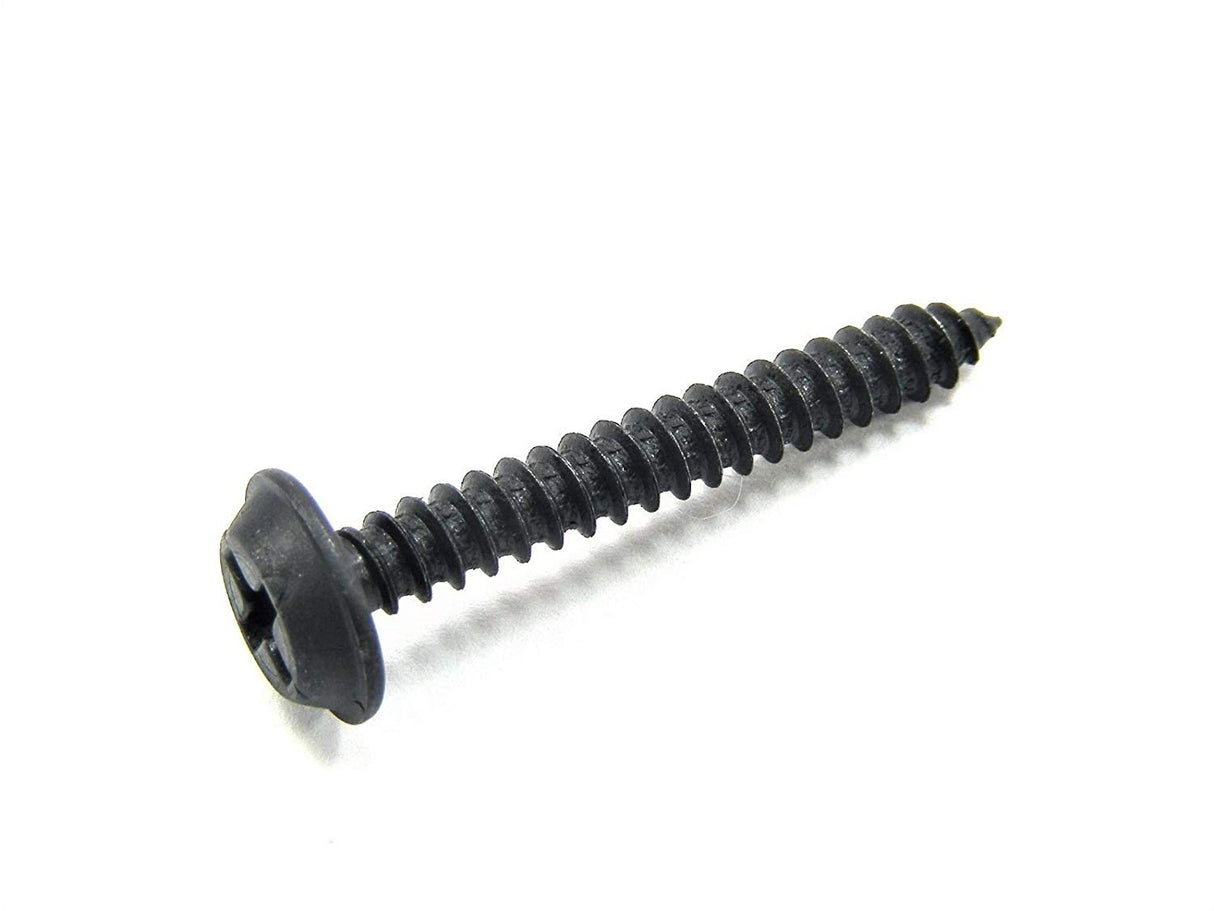 #8 X 1-1/4 Phillips Flat Top Black Trim Screws Ford GM Mopar  (Qty-25) #968