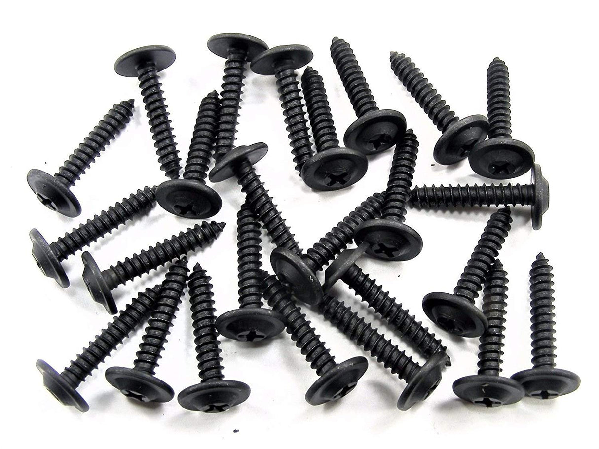 #10 X 3/4 Phillips Trim Screws Flat Top Washer Head Fits Ford GM Mopar (Qty 25) #970