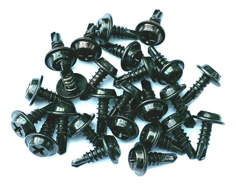 #8 X 1/2" Phillips Washer Head Self Tapping Trim Screws (Qty-25) #975