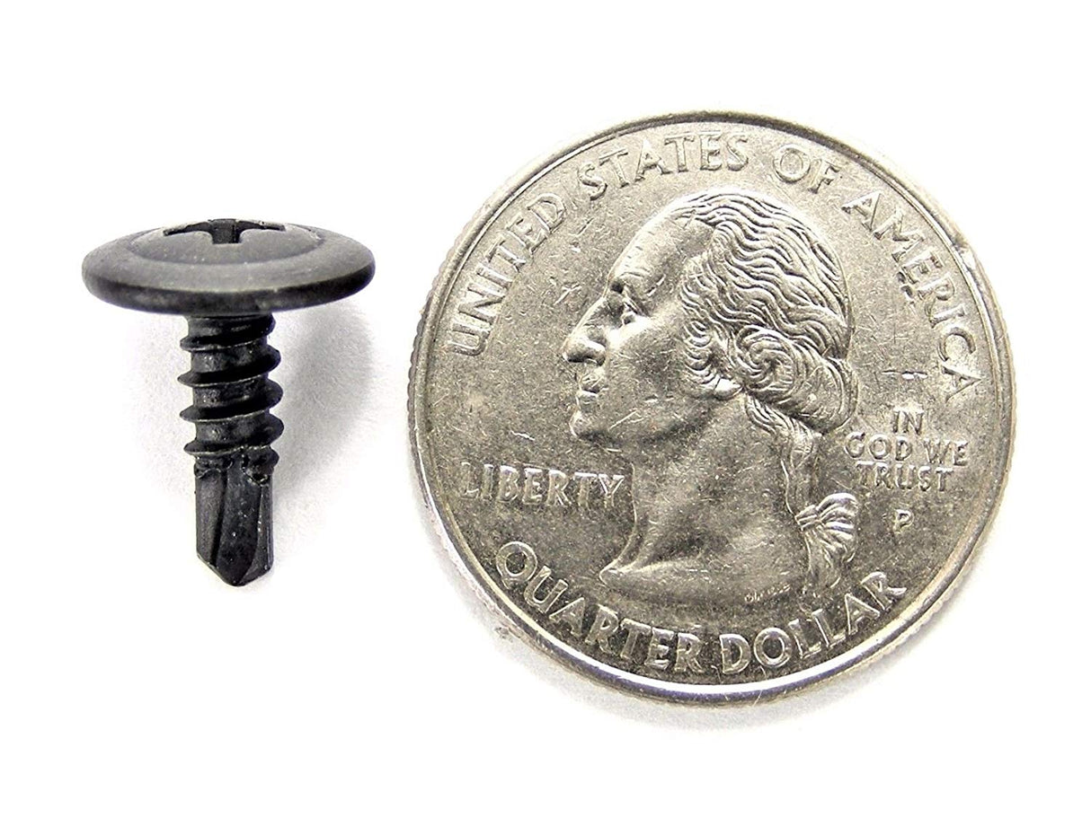 #8 X 1/2" Phillips Washer Head Self Tap Trim Screws Fits Ford GM Mopar (Qty 25) #976