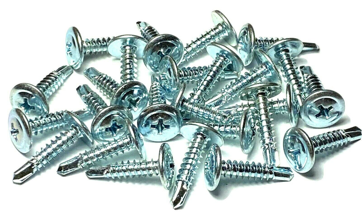 #8 X 3/4 Trim Screws Phillips Round Washer Head Self Tap (Qty-25) #978