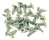 #10 x 5/8 Trim Screws Phillips Round Washer Head Self Tap Zinc (Qty-25) #979