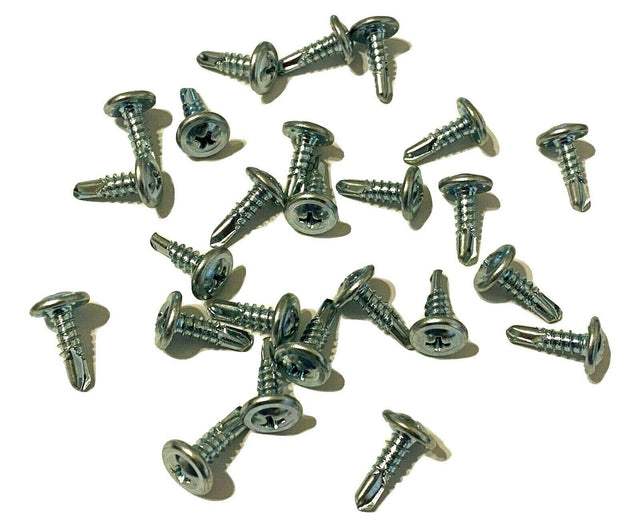 #10 x 5/8 Trim Screws Phillips Round Washer Head Self Tap Zinc (Qty-25) #979