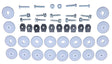 70 Charger Grille Hardware Kit #A-271161