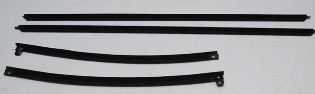 79-81 Z-28 & Berlinetta 70-81 Trans Am Window Felt with Round Chrome Bead Inner/Outer 4 Pc Set #R-CA210A