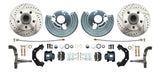 66-70 Satellite Charger Front Disc Brake Kit Power Booster Drilled Slotted #1477