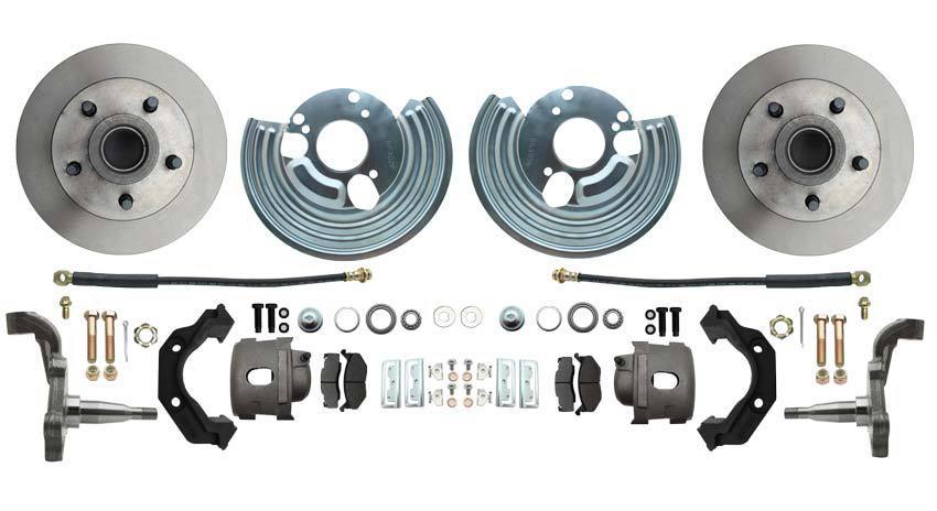 66-70 Mopar B Body Front Disc Brake Conversion Kit w/ Booster Charger GTX #1473