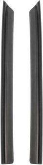 66-67 Nova Coupe Quarter Window Vertical Weatherstrips with Steel Spline - LH/RH (Sold as a Pair) #K-K447