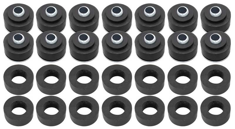 64-67 Chevelle Cutlass Convertible GTO Coupe/Conv Body & Radiator Supt Bushing Set without Hardware #P-SB0515