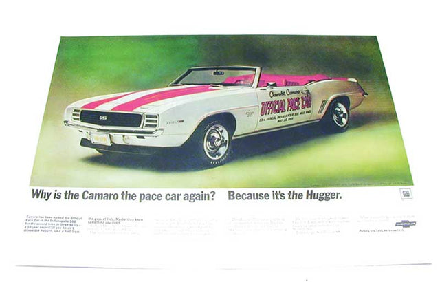 69 Camaro Pace Car Poster #W-159