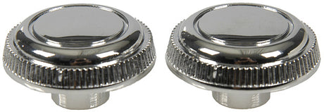 67 Nova 67-68 Chevelle Camaro Chrome Radio Volume & Tuner Knob Pair #W-213