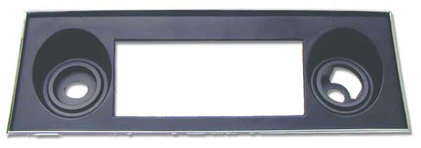 67-68 Camaro Center Dash Radio Chrome & Black Plate #W-297