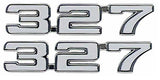 69 Camaro "327" Fender Emblems - LH/RH (Sold as a Pair) #W-355