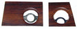 69 Camaro Dash Radio Woodgrain Plate LH/RH Pair #W-384