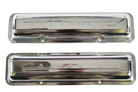 67 Camaro SS 350 Chrome Script Valve Covers (Sold as a Pair) #W-540