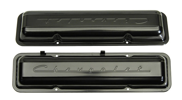 59-67 Chevy Small Block Paintable Script Valve Covers #W-541