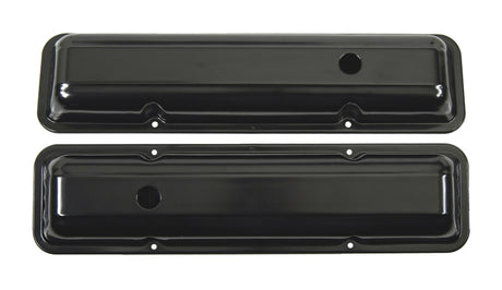 68 Nova Chevelle El Camino Camaro Z/28 & SS 350 Chevy Fullsize Black Valve Covers (Sold as a Pair) #W-543