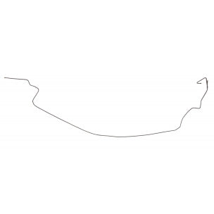 72 Mopar A-Body Vapor Return Fuel Line, 5/16" Demon- OE Steel