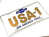 Classic-Car-License-Plate-Chevy-USA-1-See-America-First-#1280