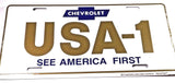 Classic-Car-License-Plate-Chevy-USA-1-See-America-First-#1280